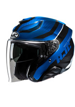 Kask otwarty HJC F31 Naby niebiesko-czarny