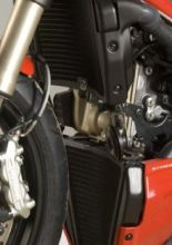 Osłona chłodnicy R&G aluminiowa do Ducati 848 Streetfighter (12-15) czarna