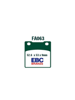 Klocki hamulcowe EBC FA063V 52.6 x 53 x 9mm NA TYŁ