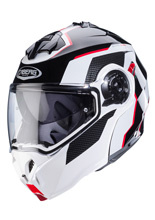 Kask szczękowy Caberg Duke Evo Move czarno-biało-czerwony