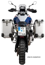 Zestaw: kufry boczne srebrne "And-S" Zega Pro + stelaże czarne Touratech BMW F 900 GS (24-) [poj.: 31+38l]