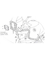 Gmol górny Hepco&Becker do BMW R 850 GS / R 1100 GS Chrom