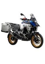 Zestaw: kufry boczne z anodowanego aluminium srebrne "And-S" Zega Pro + stelaże srebrne Touratech BMW R 1300 GS Adventure (24-) [poj.: 38+38l]