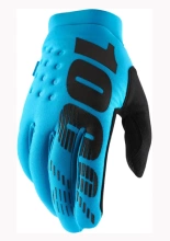 Rękawice cross 100% Brisker niebieskie