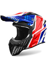 Kask enduro Airoh Aviator Ace 2 Ground niebiesko-czerwony