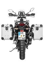 Zestaw: kufry boczne z anodowanego aluminium srebrne Zega Evo X + stelaże czarne Touratech Yamaha Tenere 700 / World Raid(2 x 45L)