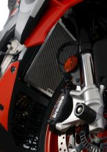 Osłona chłodnicy R&G aluminiowa do Aprilia Tuono 660 (21-)/ RS 660 (21-) czarna