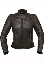 Kurtka motocyklowa damska skórzana Modeka Jessy Gem czarna
