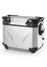 Kufer boczny GIVI Trekker Outback Evo Smart 44 aluminiowy, srebrny [na lewą stronę; poj.: 44l; bez wkładki SLR]
