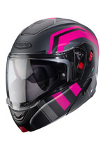 Kask szczękowy Caberg Horus X szaro-czarno-różowy