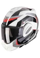Kask szczękowy Scorpion Exo-Tech Evo Pro Acuti szaro-czarno-czerwony