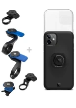Zestaw rowerowy: etui na telefon iPhone 11 + pokrowiec przeciwdeszczowy + mocowanie Quad Lock