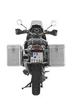 Zestaw: kufry boczne srebrne Zega Mundo + stelaże srebrne Touratech BMW R1200GS/Adventure (38+45L)