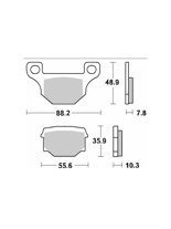 Klocki hamulcowe [tył] SBS 585 HF