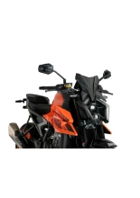 Szyba motocyklowa sportowa PUIG KTM 990 Duke (24-)/ 990 Duke R (24-) czarna matowa