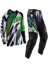Zestaw offroadowy dziecięcy: bluza i spodnie Leatt Moto 3.5 Junior/ Mini czarno-szaro-zielony