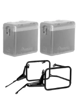 Zestaw: kufry boczne srebrne Zega Mundo + stelaże czarne Touratech BMW R 1300 GS Adventure (24-) [poj.: 38+38l]