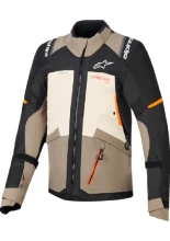 Kurtka motocyklowa tekstylna Alpinestars Andes V4 Drystar czarno-brązowa