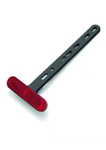 Odblask z mocowaniem tablicy rejestracyjnej Rizoma czerwony