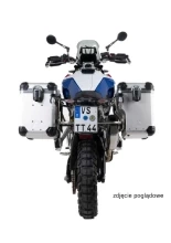 Zestaw: kufry boczne srebrne Zega Evo X + stelaże czarne Touratech BMW F 900 GS (24-) [poj.: 45+45l]