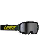 Gogle motocyklowe z lustrzaną srebrną szybą Leatt Velocity 4.5 Iriz 50 czarno-zielone