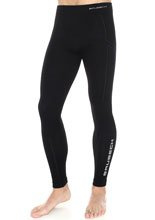 Leginsy męskie BRUBECK EXTREME WOOL długa nogawka czarne