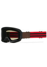 Gogle motocyklowe iMX Endurance Flip czerwono-czarne matowe