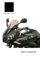 Szyba motocyklowa MRA Oryginalny kształt "O" Yamaha FZ 600 S2 Fazer [07-11] czarna