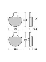 KLOCKI HAMULCOWE SBS 579 H.HS
