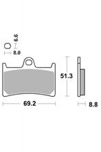 KLOCKI HAMULCOWE SBS 634 DC