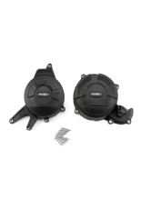 Pokrywy dekli silnika PUIG Aprilia RS 660 (21-)/ Factory (25-) czarne