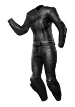 Kombinezon motocyklowy damski dwuczęściowy 4SR RR Black Series AR czarny