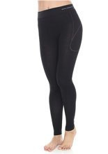 Leginsy damskie Brubeck Active Wool z długą nogawką czarne