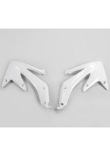 Osłony chłodnicy UFO do Hondy CRF 450R (05-08) białe