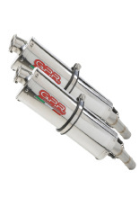 Silencer G.P.R Trioval [Double Slip-On, Stainless Steel] - Yamaha Fjr 1300 [01-05]