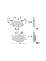 KLOCKI HAMULCOWE SBS 810 SI