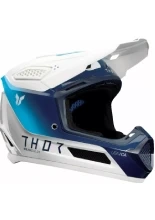 Kask enduro Thor Fleet Storm biało-niebieski