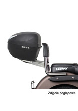 Stelaż pod kufer centralny Shad montowany na oparciu pasażera czarny