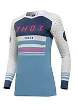 Bluza enduro damska Thor Prime Blaze niebiesko-biała