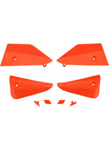 Zestaw defelektorów do osłon dłoni Barkbusters Sabre pomarańczowy