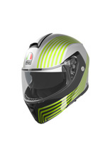 Kask szczękowy AGV Streetmodular Iseo biało-czarno-żółty