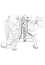 Podstawka centralna Hepco&Becker do Honda CBF 600 (04-07)