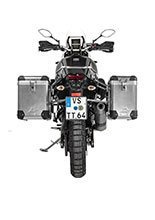 Zestaw: kufry boczne aluminiowe srebrne Zega Pro + stelaże srebrne Touratech Yamaha Tenere 700 / World Raid (38+45L)