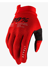 Rękawice cross 100% ITrack czerwone