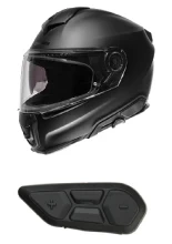 Zestaw: kask integralny Schuberth S3 czarny matowy + dedykowany interkom motocyklowy