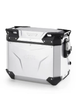 Kufer boczny GIVI Trekker Outback Evo Smart 44 aluminiowy, anodyzowany [na lewą stronę; poj.: 44l; bez wkładki SLR]
