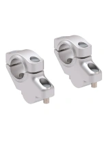 Podwyższenie kierownicy Hepco&Becker Yamaha Tracer 9/GT (21-24) [30 mm w górę, 21 mm w tył] srebrne