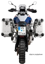 Zestaw: kufry boczne srebrne "And-S" Zega Evo + stelaże czarne Touratech BMW F 900 GS (24-) [poj.: 31+38l]