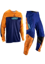 Zestaw offroadowy: bluza i spodnie Leatt Moto 3.5 pomarańczowo-niebieski