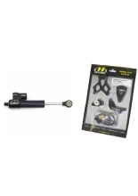 Zestaw: amortyzator skrętu liniowy odwrócony Hyperpro CSC [68 mm] + zestaw mocujący Aprilia Tuono V4 Factory (15-21) czarny